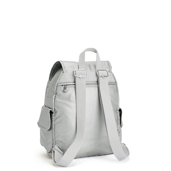 Mochilas Kipling City Pack Small Metallic Plateados | MX 1514KO